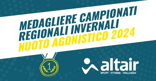 Medagliere Campionati Regionali Invernali Nuoto Agonistico 2024